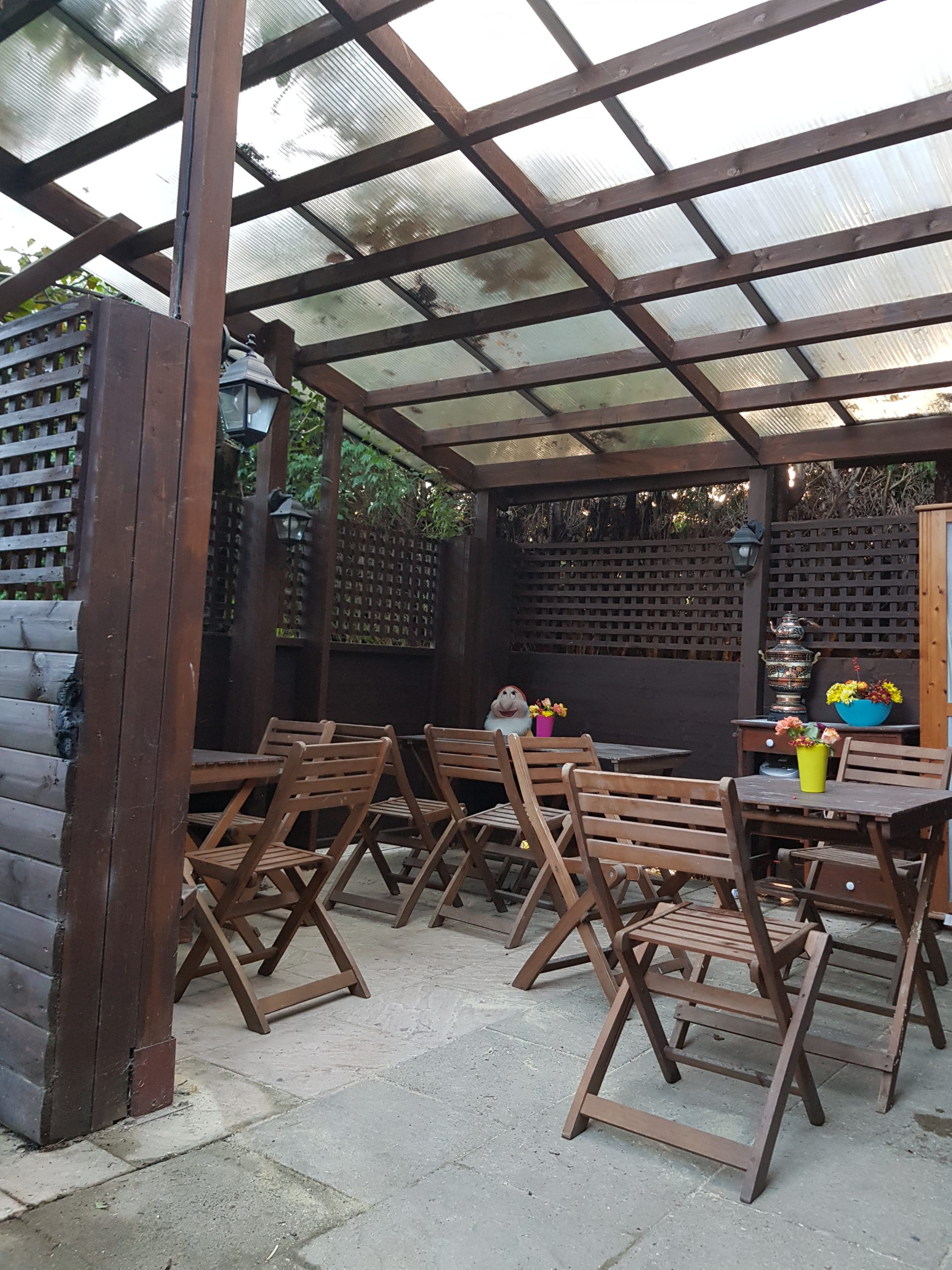 Park House Spa, left patio & veranda, Summer Swimming Camp